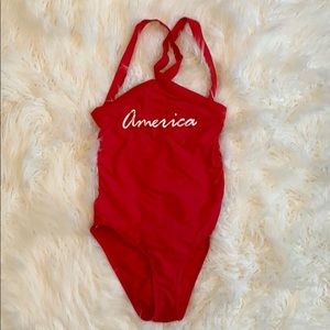 Red America One-piece swimsuit
